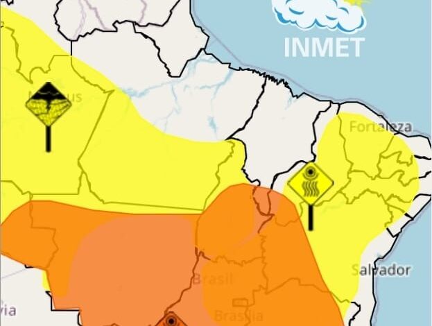 Tocantins tem alertas para tempestade e onda de calor; veja em quais regiões