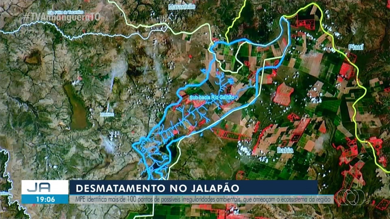 Imagens de satélite ajudam a identificar mais de 120 pontos de desmatamento no Jalapão