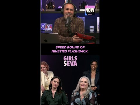 elenco-de-girls5eva-joga-o-jogo-de-flashback-dos-anos-90-|-agora-no-netflix-podcast