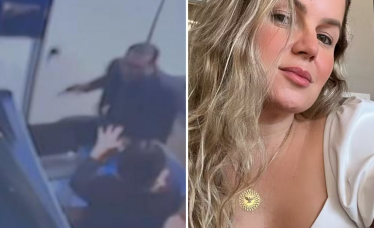 Câmera registra quando ex-marido invade escritório e mata empresária a tiros; vídeo