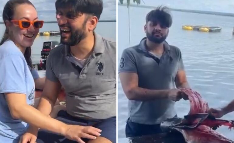 brasileira-se-diverte-ao-mostrar-marido-paquistanes-pescando-no-tocantins: