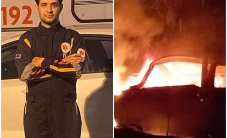 equipe-do-samu-faz-homenagem-a-tecnico-de-enfermagem-que-morreu-carbonizado-em-acidente: