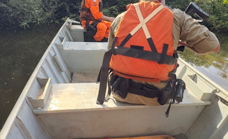 bombeiros-fazem-buscas-por-caseiro-em-lago-de-fazenda-apos-barco-ser-encontrado-a-deriva