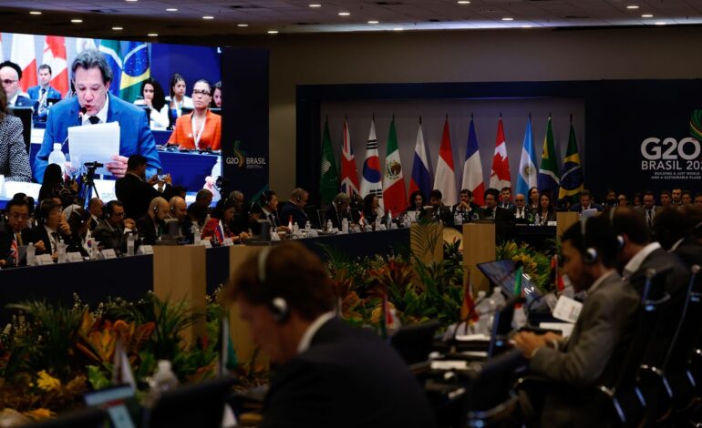 Declaração do G20 sobre tributação global será histórica, diz Haddad