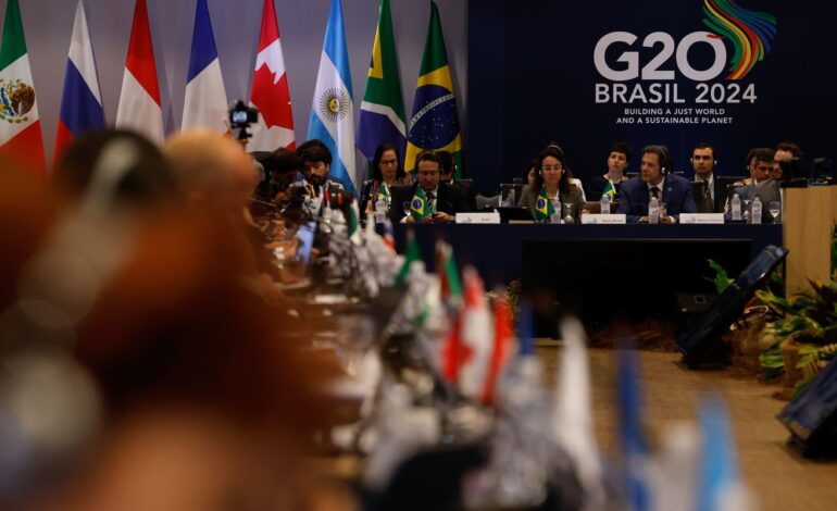 G20: declaração menciona taxação de fortunas e Haddad prevê pressão