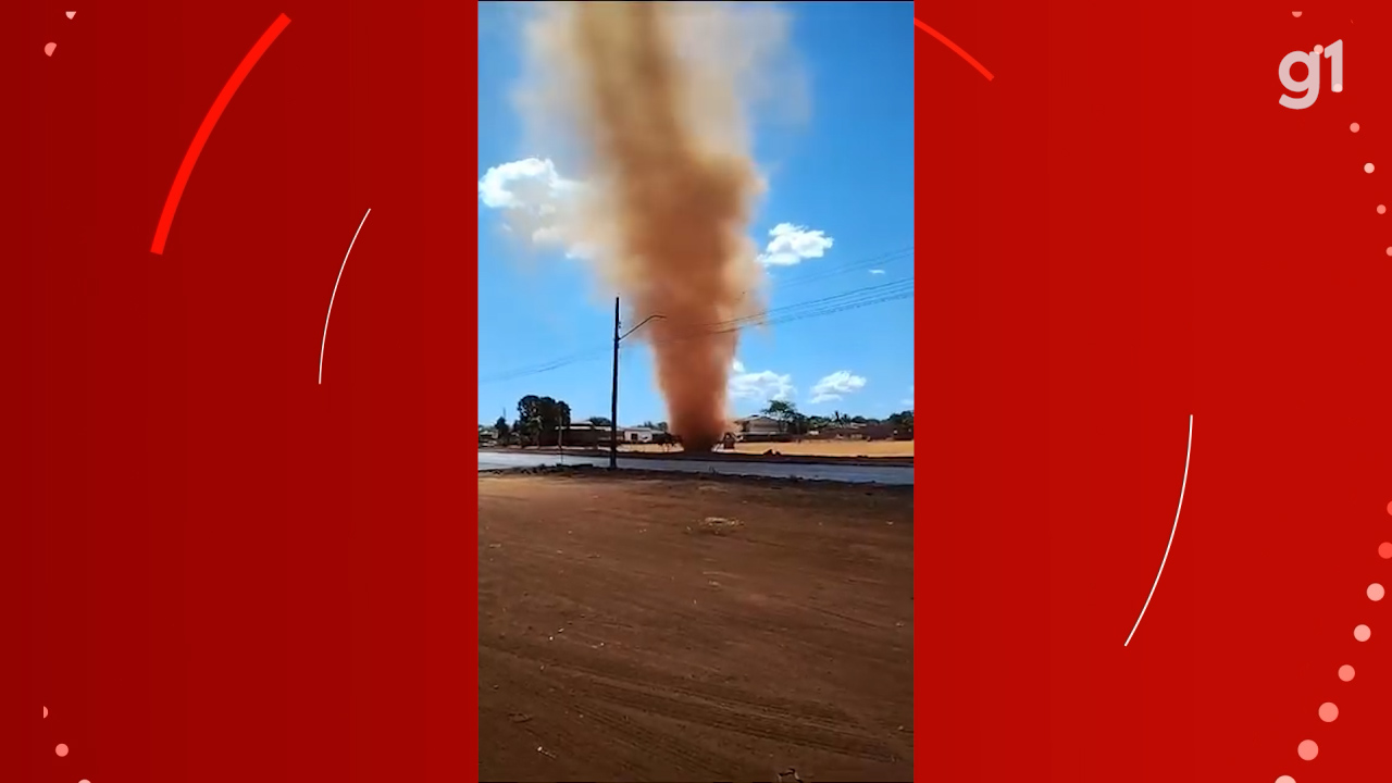 Redemoinho gigante viraliza e tocantinenses brincam:
