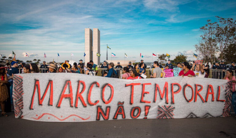marco-temporal:-indigenas-fazem-mobilizacao-nacional-contra-conciliacao-proposta-pelo-stf