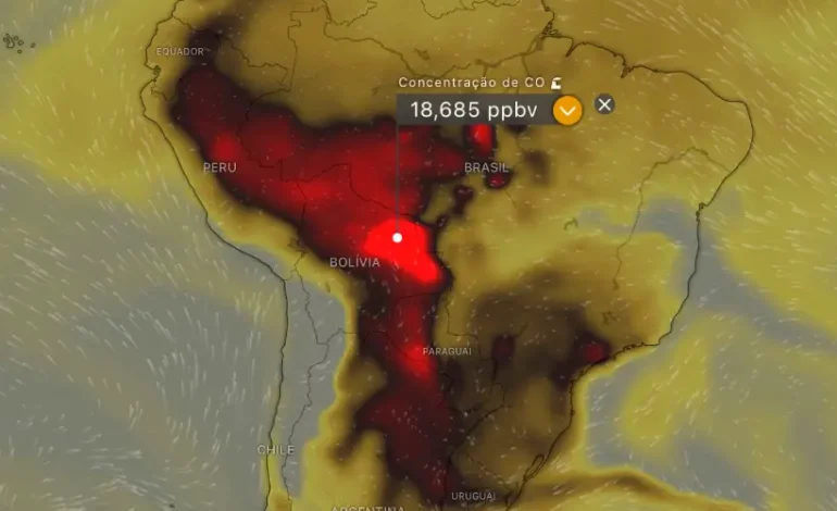 brasil-em-chamas:-pais-tem-cerca-de-60%-de-seu-territorio-coberto-por-fumaca-das-queimadas