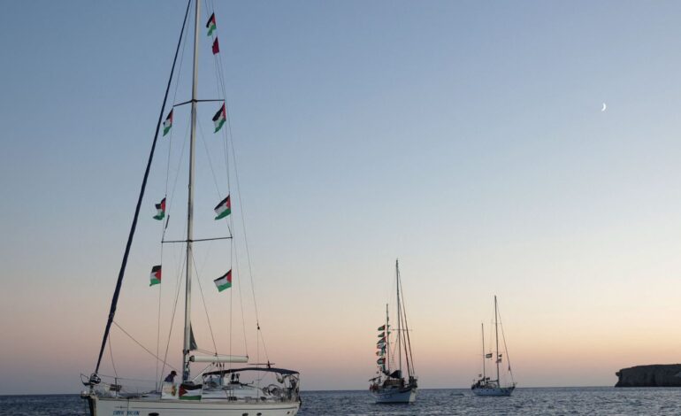 flotilha-global-sumud:-onze-brasileiros-sao-capturados-por-israel
