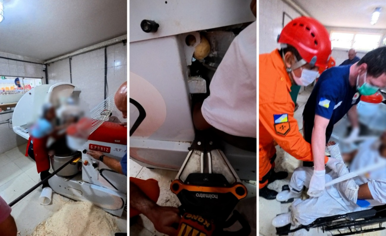 video-mostra-resgate-de-padeiro-que-ficou-com-braco-preso-em-batedeira-|-g1