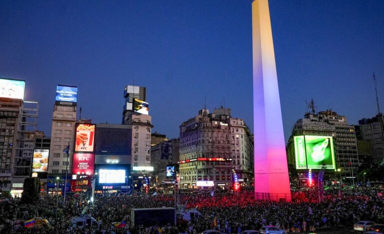 venezuelanos-no-exterior-reagem-a-ataque-dos-eua-e-queda-de-maduro