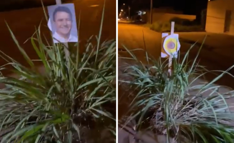 moradores-usam-foto-de-prefeito-em-estaca-para-protestar-contra-buraco-|-g1