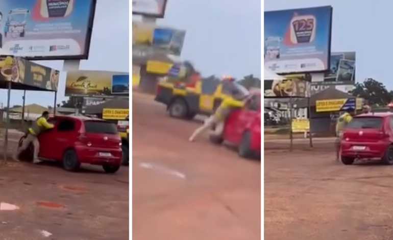 motorista-arrasta-agente-de-transito-com-carro-durante-abordagem-|-g1