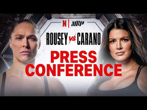 ronda-rousey-x-gina-carano-|-conferencia-de-imprensa-de-inicio-|-netflix