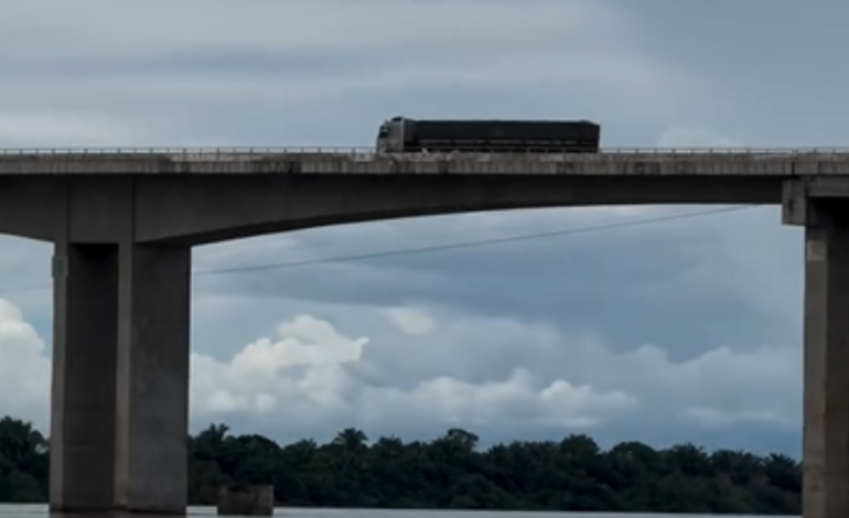 pescador-flagra-carreta-passando-por-ponte-com-restricao,-na-br-230-|-g1