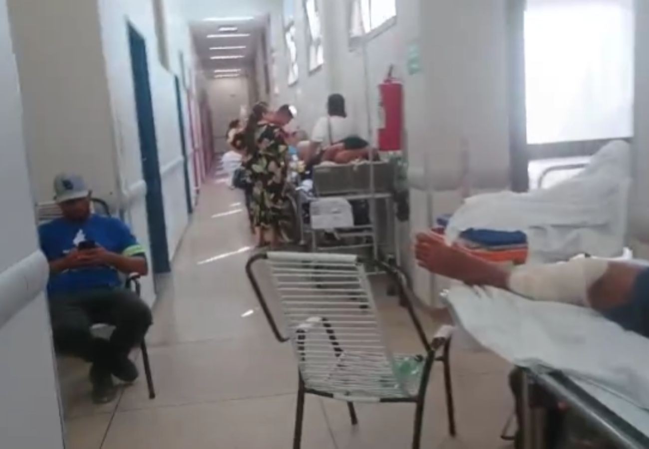 Hospital Geral de Palmas fica com corredores lotados de pacientes | G1