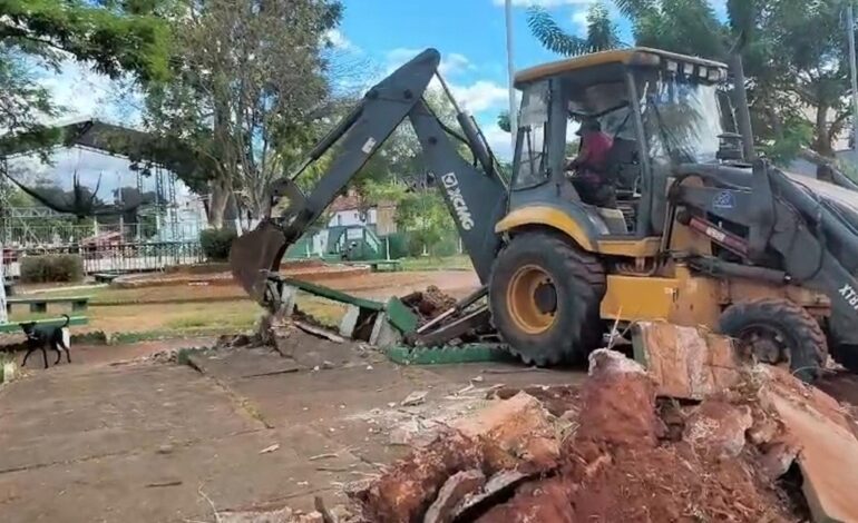 Moradora denuncia destruição de Espaço Cultural em cidade do TO | G1