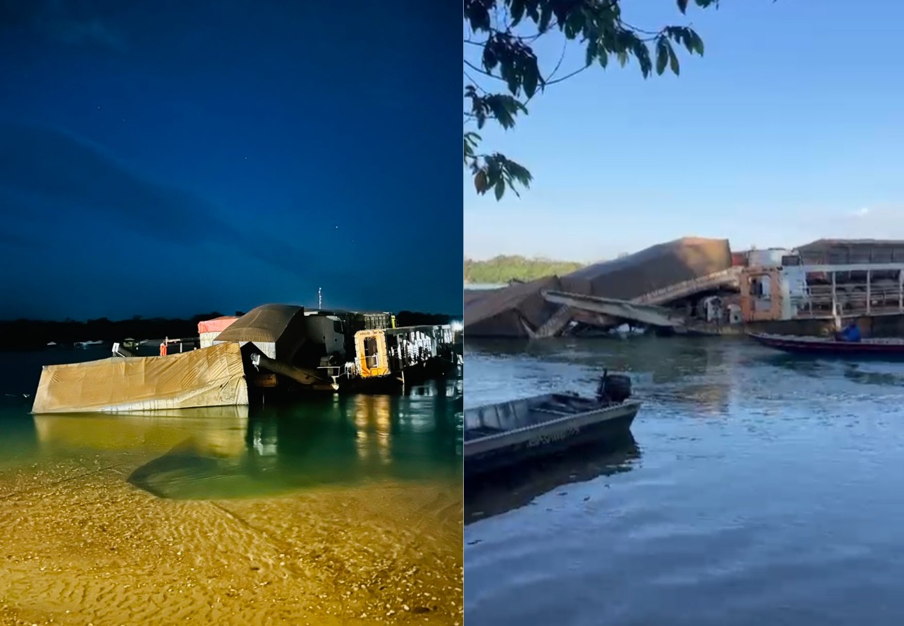 caminhao-fica-pendurado-apos-descer-rampa-de-balsa-no-rio-tocantins-|-g1