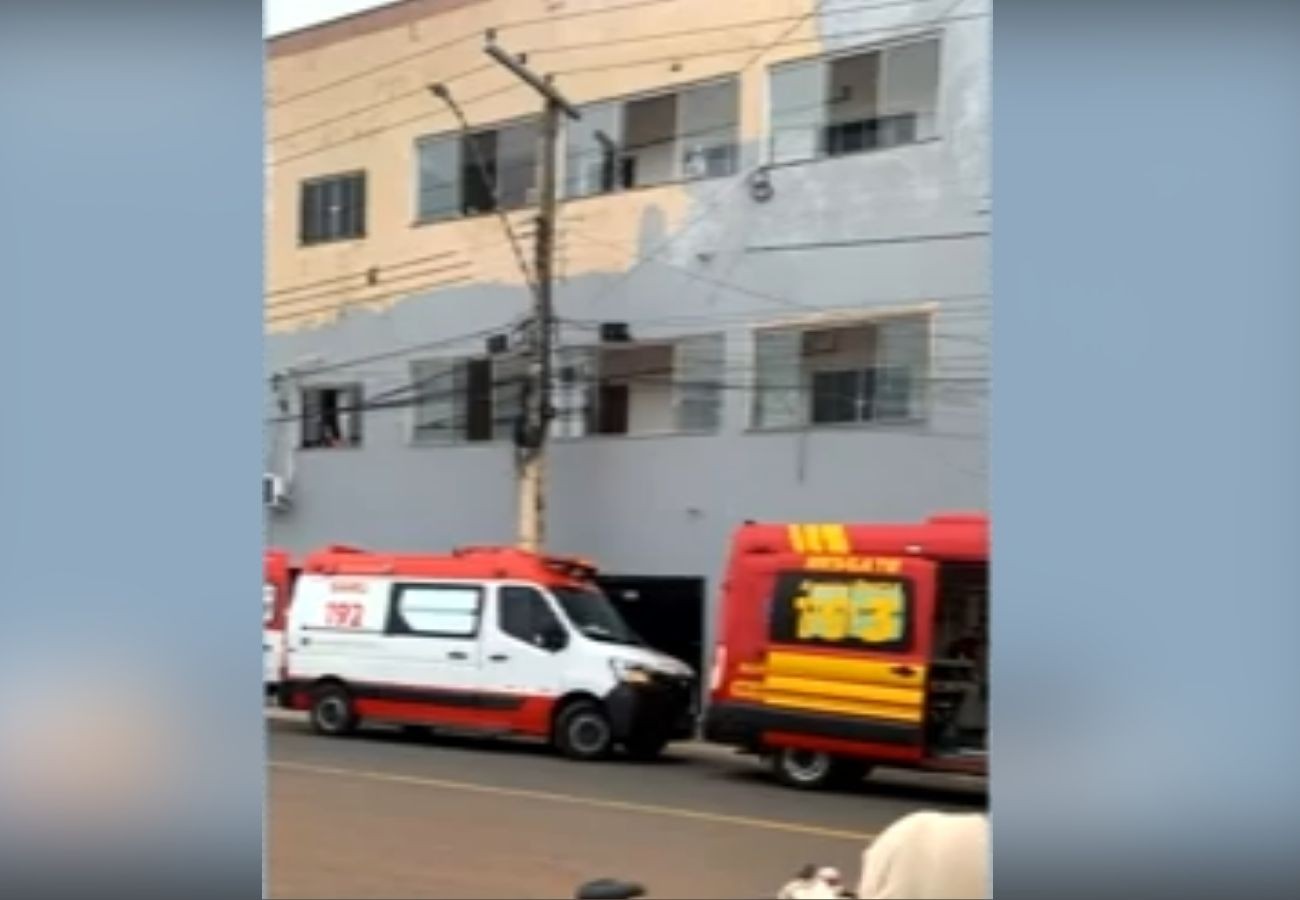 Trabalhador sofre descarga elétrica enquanto pintava parede de prédio | G1