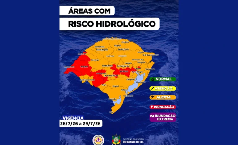 Defesa Civil e INMET alertam para novos temporais no RS – ClimaInfo