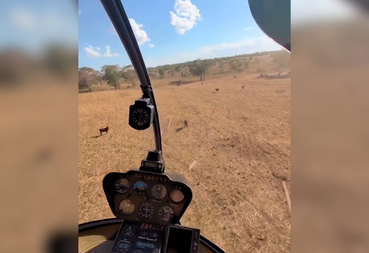 sertanejo-juliano-faz-treino-em-helicoptero-e-se-diverte-tocando-gado-|-g1