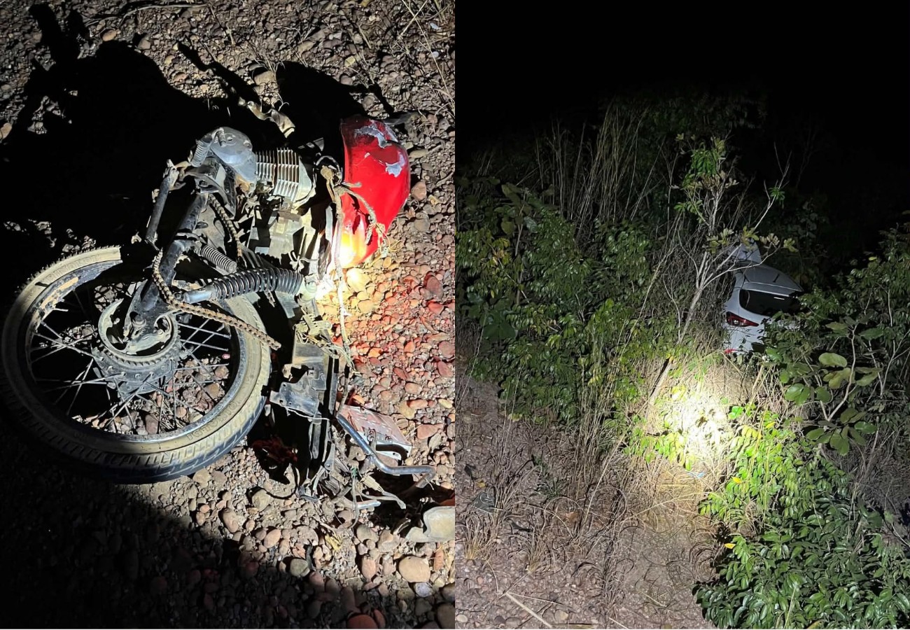 acidente-entre-moto-e-carro-deixa-motociclista-morto-na-br-242,-em-peixe-|-g1