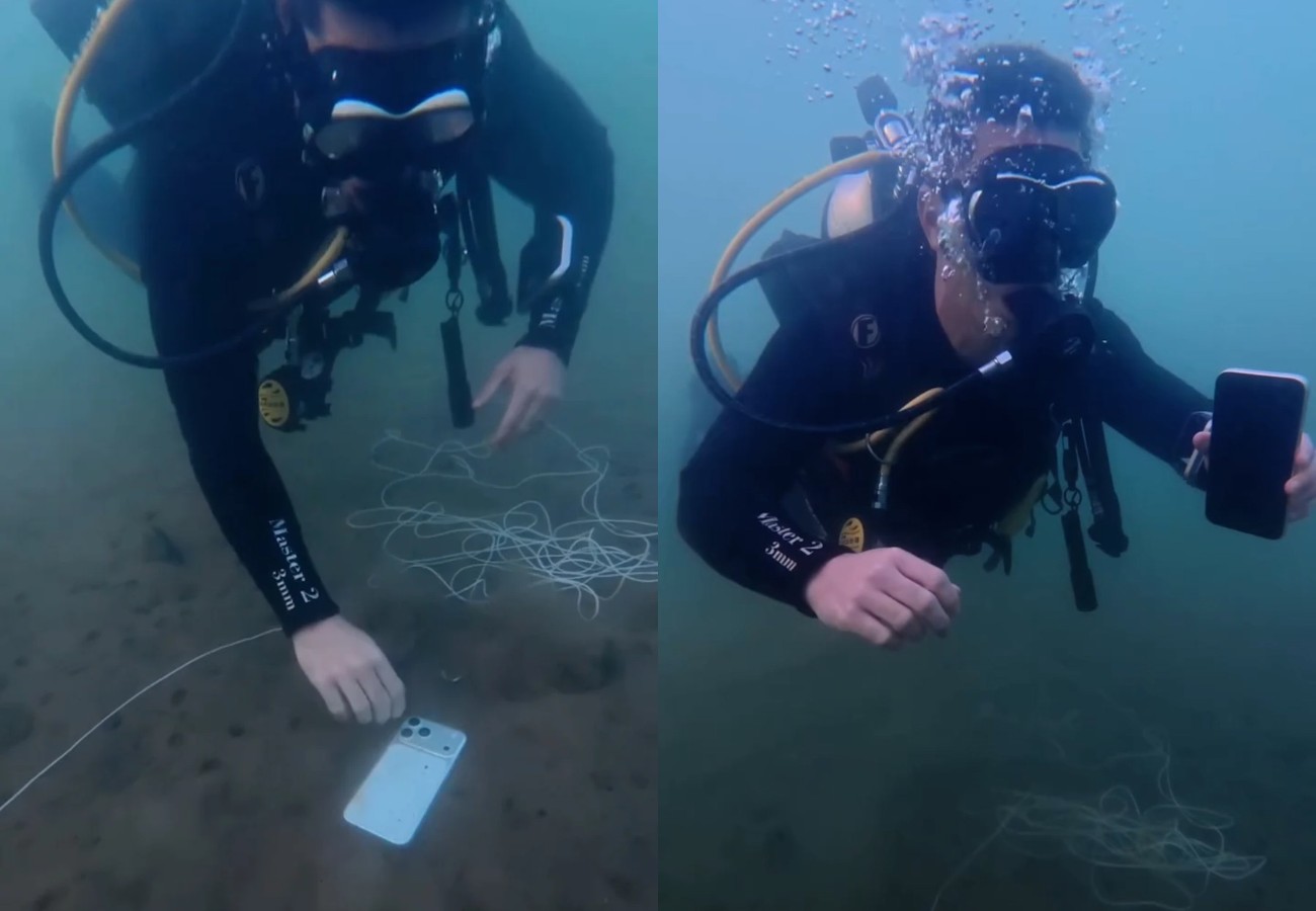 Mergulhadores fazem buscas para resgatar celular no Lago de Palmas | G1