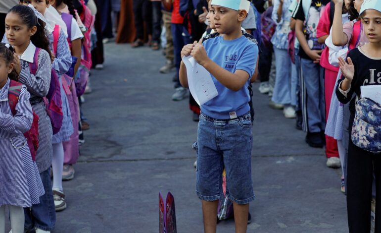 alunos-voltam-as-aulas-presenciais-em-gaza-depois-de-tres-anos