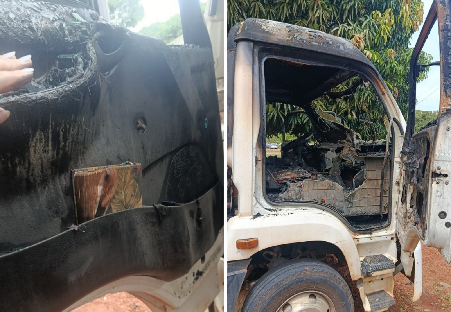 mulher-reforma-caminhao-onde-encontrou-biblia-intacta-apos-incendio-|-g1