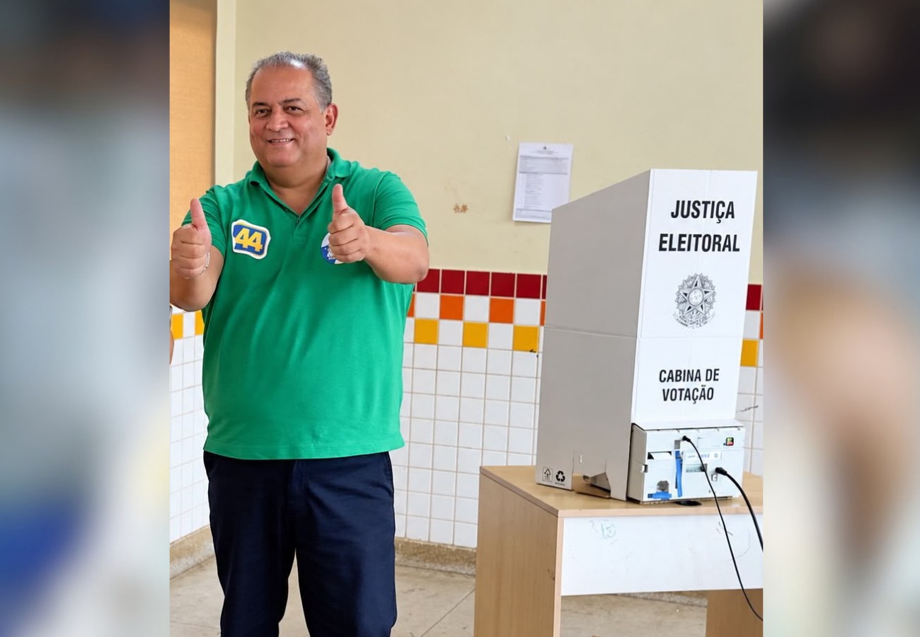 Eduardo Gomes (PL) vota em Palmas | G1