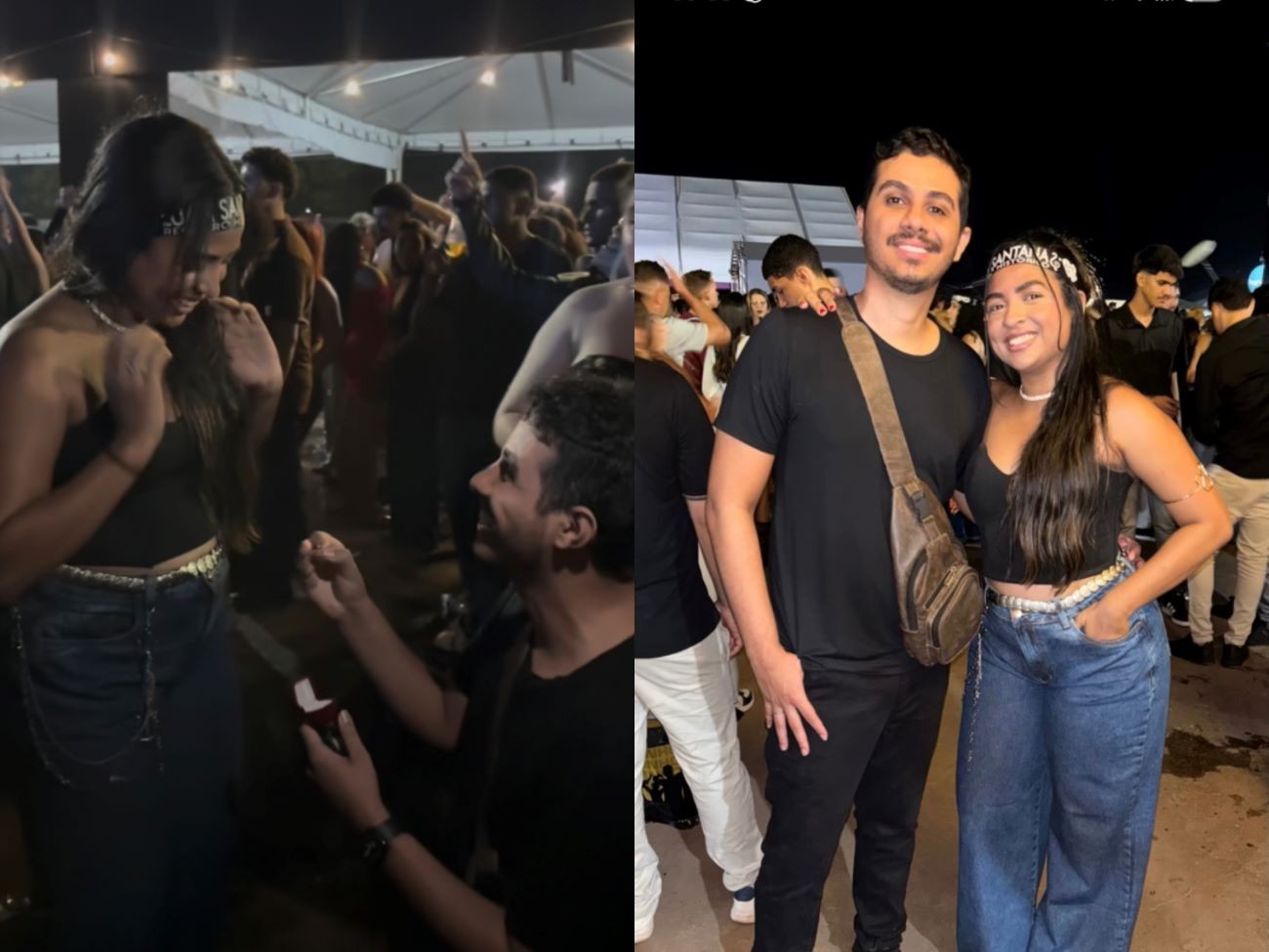 Pedido de casamento durante show de Luan Santana emociona professora | G1