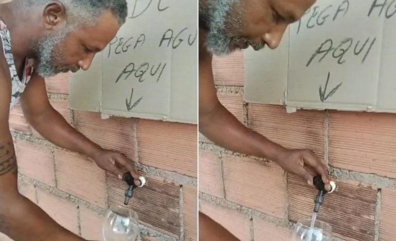 Crise hídrica em Paraíso do TO: morador doa água para vizinhos | G1