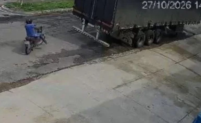 motociclista-morre-apos-nao-conseguir-frear-e-bater-em-caminhao;-video-|-g1
